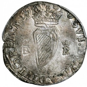 Реверс монеты Ирландия, 1 шиллинг, 1558
