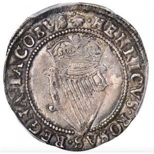 Реверс монеты Ирландия, 1 шиллинг, 1603, Третий бюст Якова I