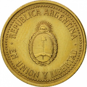 Аверс монеты Аргентина, 10 сентаво, 1992-2006