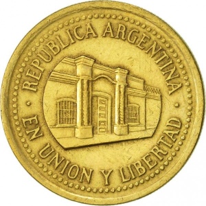 Аверс монеты Аргентина, 50 сентаво, 1992-2010