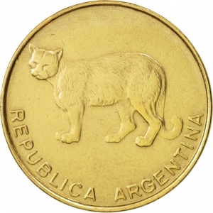 Аверс монеты Аргентина, 5 сентаво, 1985-1988