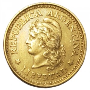 Аверс монеты Аргентина, 20 сентаво, 1970-1976