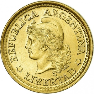 Аверс монеты Аргентина, 50 сентаво, 1970-1976