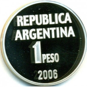 Аверс монеты Аргентина, 1 песо, 2006, Защита прав человека