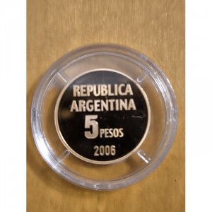Аверс монеты Аргентина, 5 песо, 2006, Защита прав человека