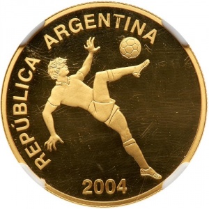 Аверс монеты Аргентина, 10 песо, 2004, ФИФА - XVIII Чемпионат мира по футболу в Германии 2006