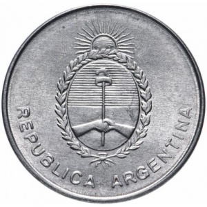 Аверс монеты Аргентина, 100 аустралей, 1990-1991