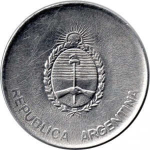 Аверс монеты Аргентина, 1000 аустралей, 1990-1991