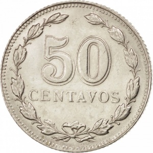 Реверс монеты Аргентина, 50 сентаво, 1941