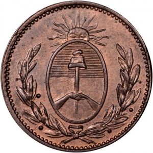 Аверс монеты Аргентинские провинции, 1/10 реала, 1822-1823