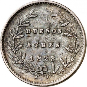 Аверс монеты Аргентинские провинции, 5/10 реала, 1827-1831