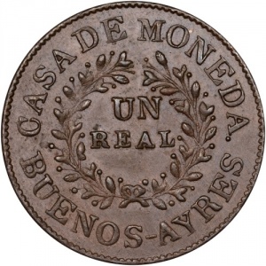 Аверс монеты Аргентинские провинции, 1 реал, 1840