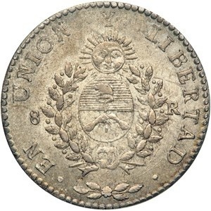 Аверс монеты Аргентинские провинции, 8 реалов, 1840