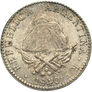 Реверс монеты Аргентинские провинции, 8 реалов, 1840