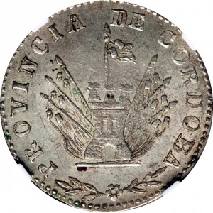 Аверс монеты Аргентинские провинции, 4 реала, 1845
