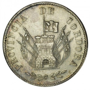 Аверс монеты Аргентинские провинции, 8 реалов, 1852