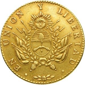 Реверс монеты Аргентинские провинции, 8 эскудо, 1840