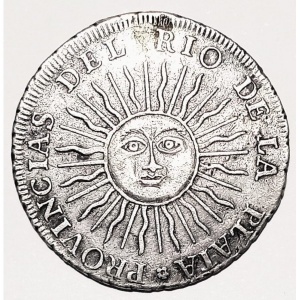 Реверс монеты Аргентинские провинции, 2 реала, 1813-1815