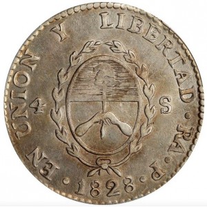 Аверс монеты Аргентинские провинции, 4 соля, 1828-1832