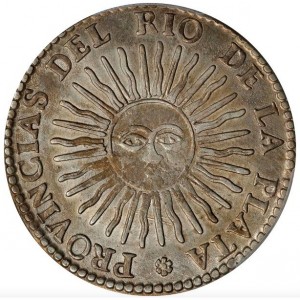 Реверс монеты Аргентинские провинции, 4 соля, 1828-1832