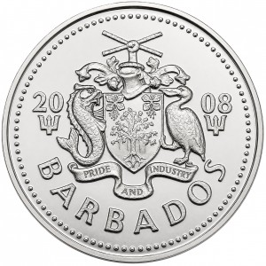 Аверс монеты Барбадос, 25 центов, 2007-2022