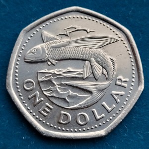 Реверс монеты Барбадос, 1 доллар, 2012-2023