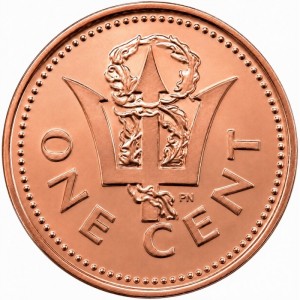 Реверс монеты Барбадос, 1 цент, 1992-2007