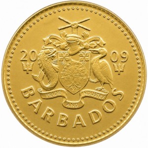 Аверс монеты Барбадос, 5 центов, 2007-2023