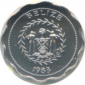 Аверс монеты Белиз, 1 цент, 1982-1983