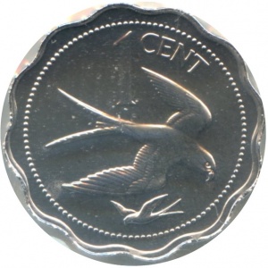 Реверс монеты Белиз, 1 цент, 1982-1983