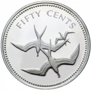 Реверс монеты Белиз, 50 центов, 1974