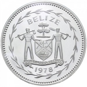 Аверс монеты Белиз, 50 центов, 1975-1981