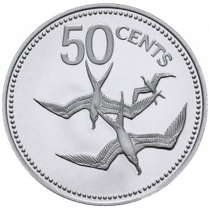 Реверс монеты Белиз, 50 центов, 1975-1981