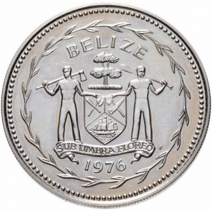 Аверс монеты Белиз, 10 долларов, 1974-1978