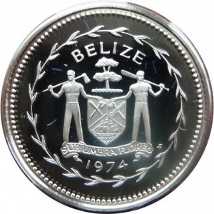 Аверс монеты Белиз, 1 цент, 1974