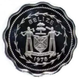 Аверс монеты Белиз, 1 цент, 1975-1981