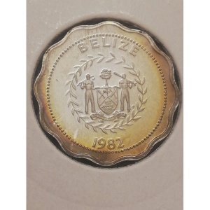 Аверс монеты Белиз, 1 цент, 1982-1983
