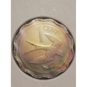 Реверс монеты Белиз, 1 цент, 1982-1983