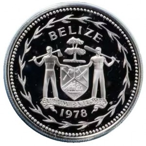 Аверс монеты Белиз, 5 центов, 1975-1981