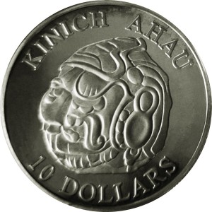 Реверс монеты Белиз, 10 долларов, 2012, Майя Хартленд
