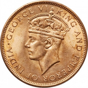 Аверс монеты Белиз, 1 цент, 1937-1947