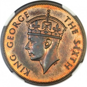 Аверс монеты Белиз, 1 цент, 1949-1951