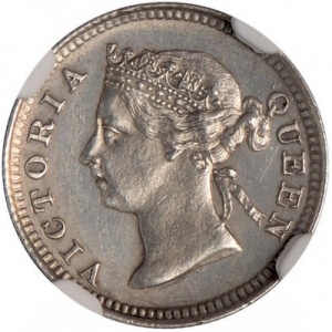 Аверс монеты Белиз, 5 центов, 1894