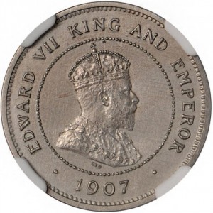 Аверс монеты Белиз, 5 центов, 1907-1909