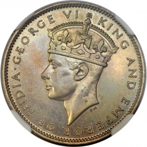 Аверс монеты Белиз, 5 центов, 1939