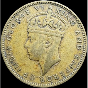 Аверс монеты Белиз, 5 центов, 1942-1947