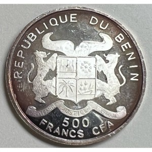 Аверс монеты Бенин, 500 франков, 2009, Юнкерс Ю 52