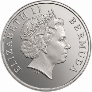 Аверс монеты Бермуды, 25 центов, 1999-2020