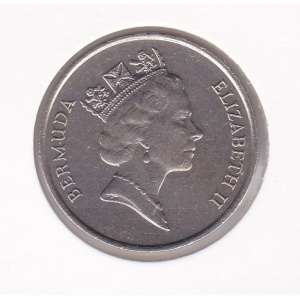 Аверс монеты Бермуды, 50 центов, 1986-1988