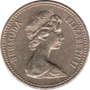 Аверс монеты Бермуды, 1 доллар, 1983